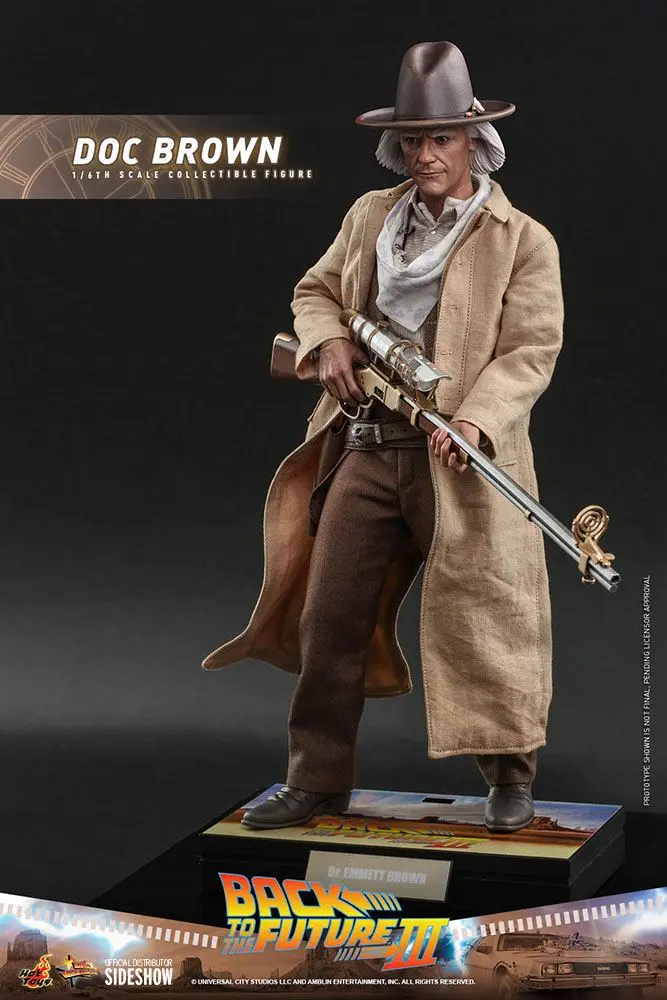 Figurină de acțiune de colecție Movie Masterpiece 1/6 Doc Brown 32 cm poza produsului