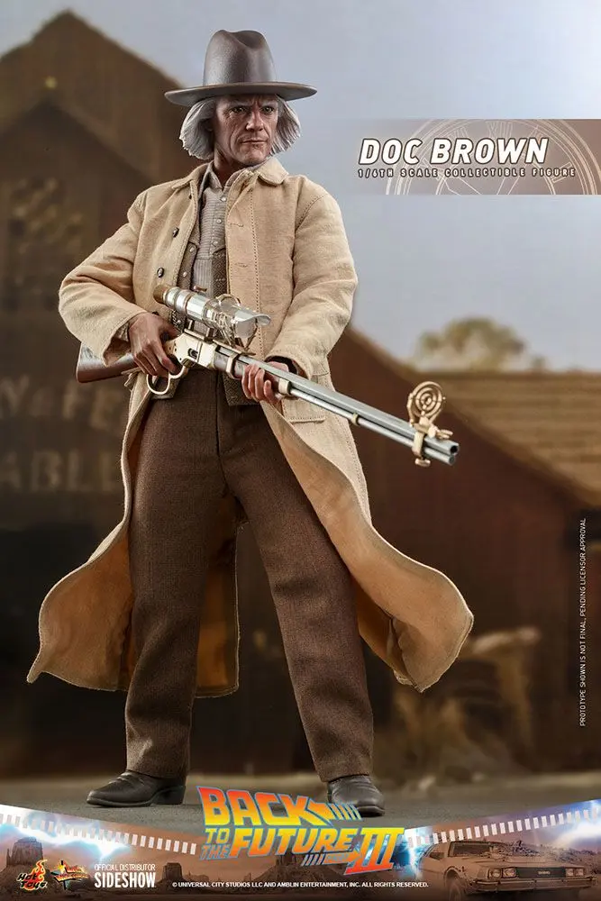 Figurină de acțiune de colecție Movie Masterpiece 1/6 Doc Brown 32 cm poza produsului