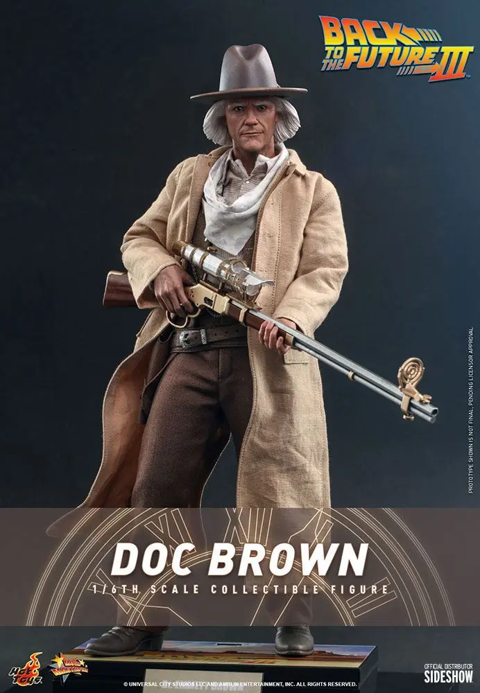 Figurină de acțiune de colecție Movie Masterpiece 1/6 Doc Brown 32 cm poza produsului