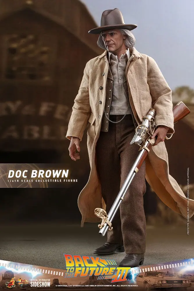 Figurină de acțiune de colecție Movie Masterpiece 1/6 Doc Brown 32 cm poza produsului