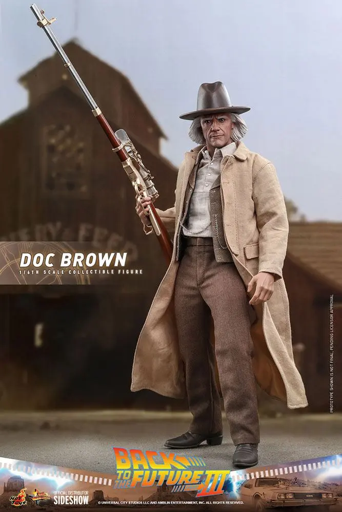 Figurină de acțiune de colecție Movie Masterpiece 1/6 Doc Brown 32 cm poza produsului