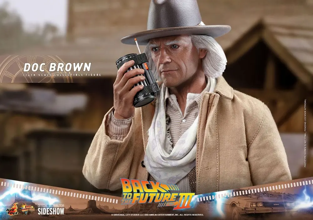 Figurină de acțiune de colecție Movie Masterpiece 1/6 Doc Brown 32 cm poza produsului