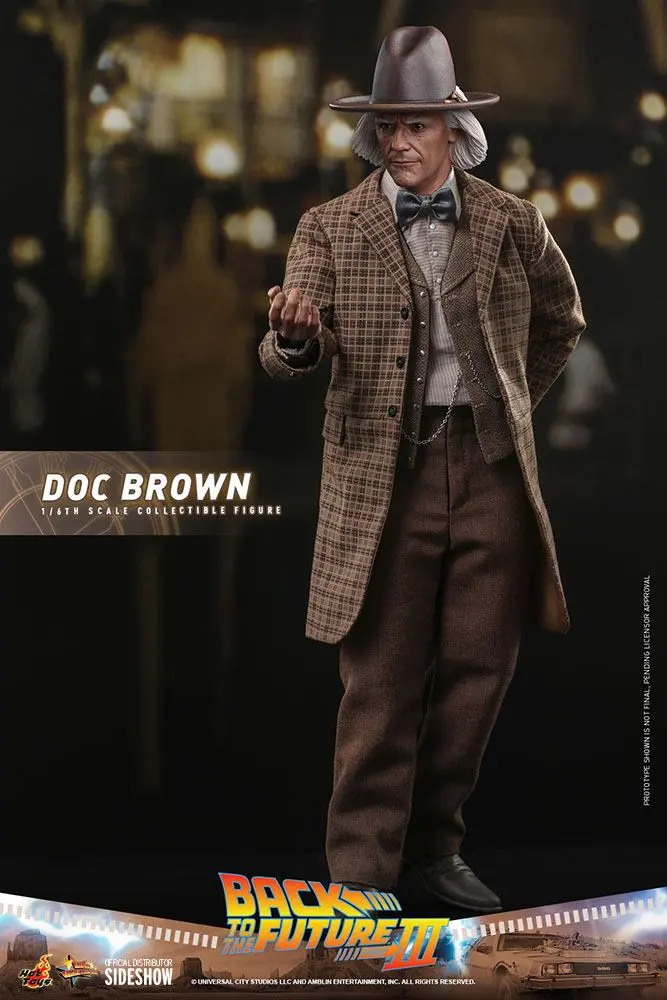 Figurină de acțiune de colecție Movie Masterpiece 1/6 Doc Brown 32 cm poza produsului