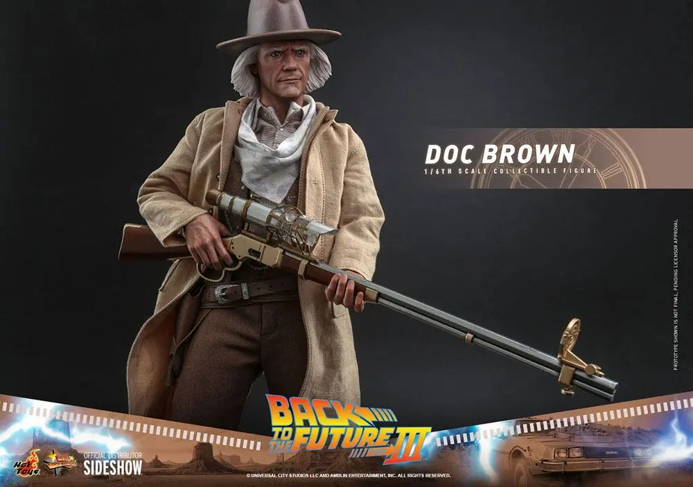 Figurină de acțiune de colecție Movie Masterpiece 1/6 Doc Brown 32 cm poza produsului