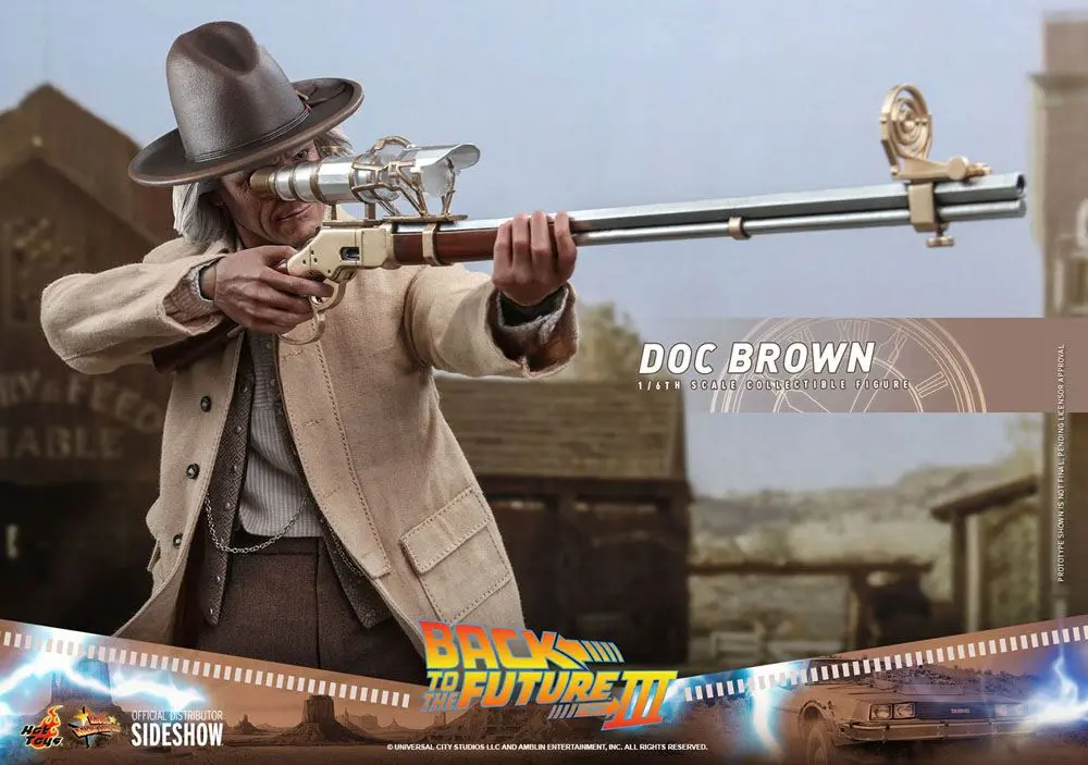 Figurină de acțiune de colecție Movie Masterpiece 1/6 Doc Brown 32 cm poza produsului