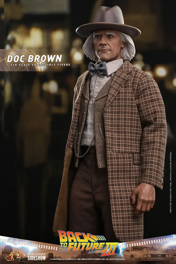 Figurină de acțiune de colecție Movie Masterpiece 1/6 Doc Brown 32 cm poza produsului