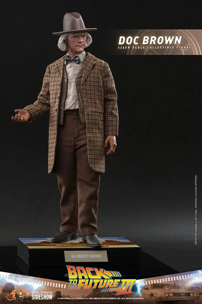 Figurină de acțiune de colecție Movie Masterpiece 1/6 Doc Brown 32 cm poza produsului