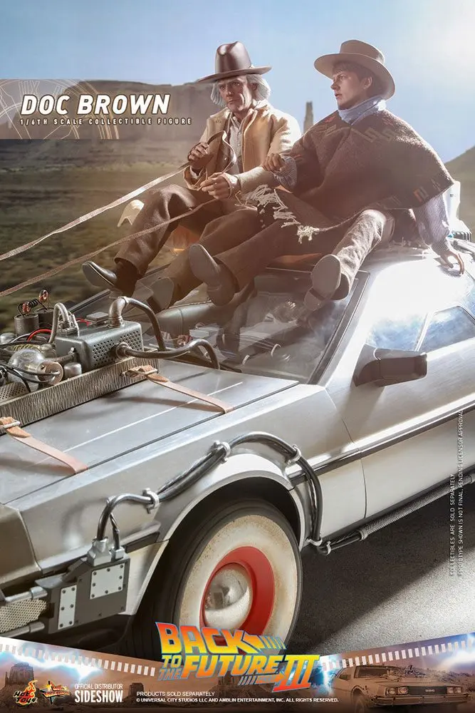 Figurină de acțiune de colecție Movie Masterpiece 1/6 Doc Brown 32 cm poza produsului