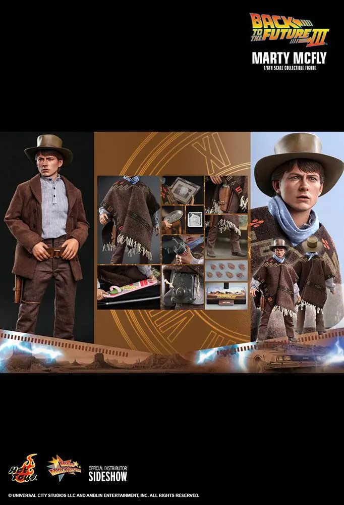 Back To The Future III Movie Masterpiece Figurina de acțiune 1/6 Marty McFly 28 cm poza produsului