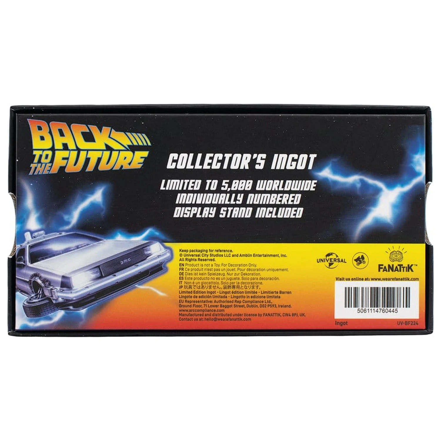Back to the Future Ingot Stained Glass-Style Limited Edition poza produsului