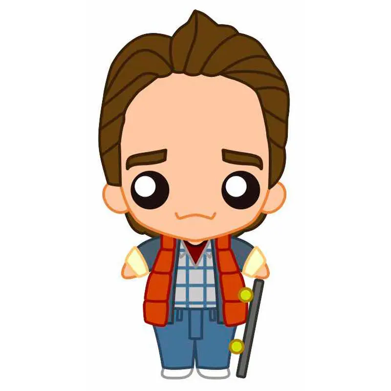 Back to the Future McFly aero-skate Pokis figurina poza produsului
