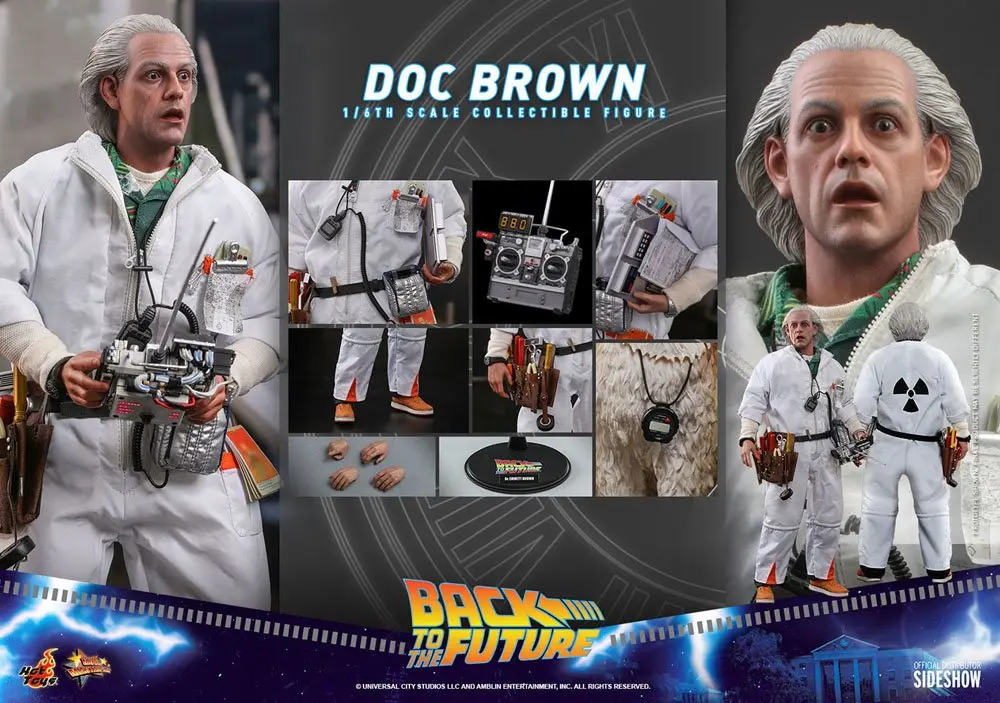 Back To The Future Movie Masterpiece figurină de acțiune 1/6 Doc Brown 30 cm poza produsului