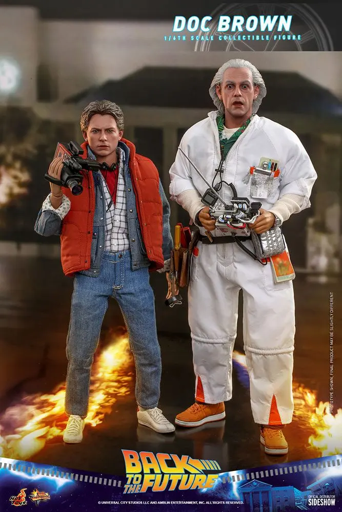 Back To The Future Movie Masterpiece figurină de acțiune 1/6 Doc Brown 30 cm poza produsului