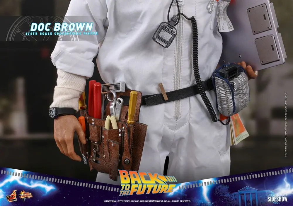 Back To The Future Movie Masterpiece figurină de acțiune 1/6 Doc Brown 30 cm poza produsului