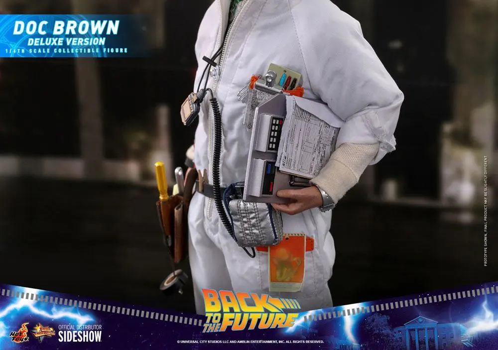 Back To The Future Movie Masterpiece Figurina de actiune 1/6 Doc Brown (Deluxe Version) 30 cm poza produsului