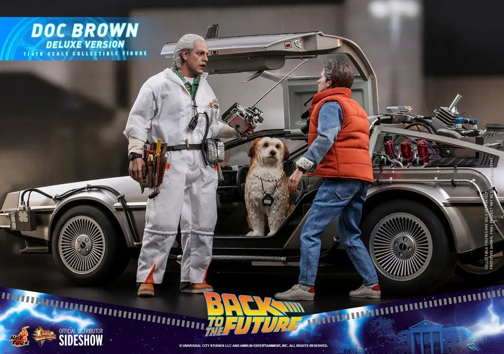 Back To The Future Movie Masterpiece Figurina de actiune 1/6 Doc Brown (Deluxe Version) 30 cm poza produsului