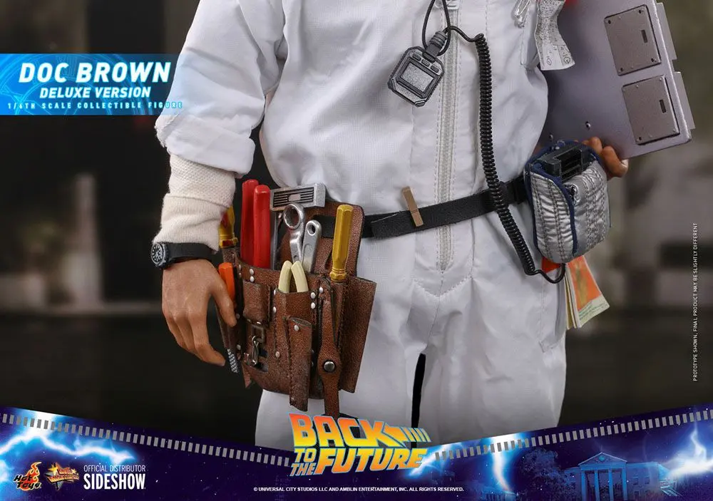 Back To The Future Movie Masterpiece Figurina de actiune 1/6 Doc Brown (Deluxe Version) 30 cm poza produsului