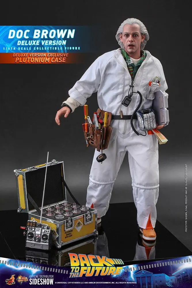 Back To The Future Movie Masterpiece Figurina de actiune 1/6 Doc Brown (Deluxe Version) 30 cm poza produsului