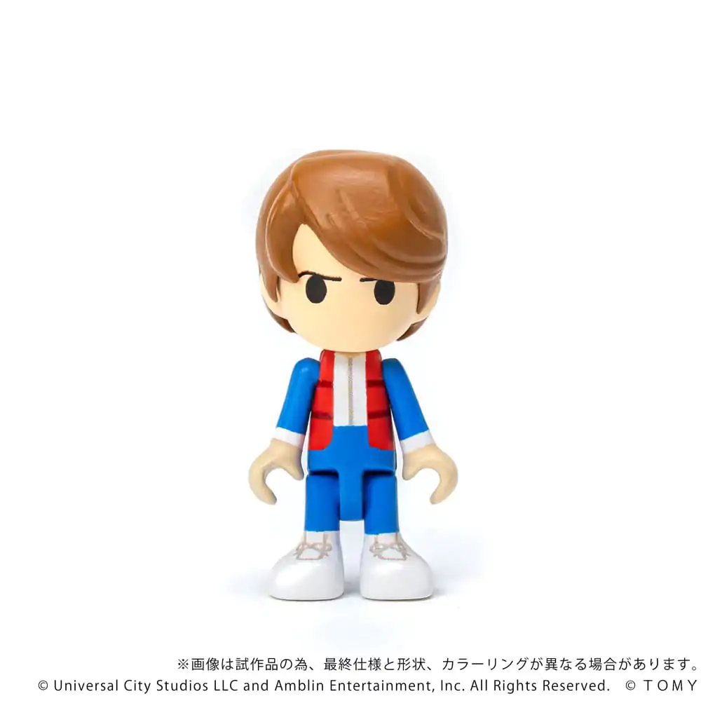 Back to the Future Q-Village Vehicul cu mini-figurine Time Machine 9 cm poza produsului