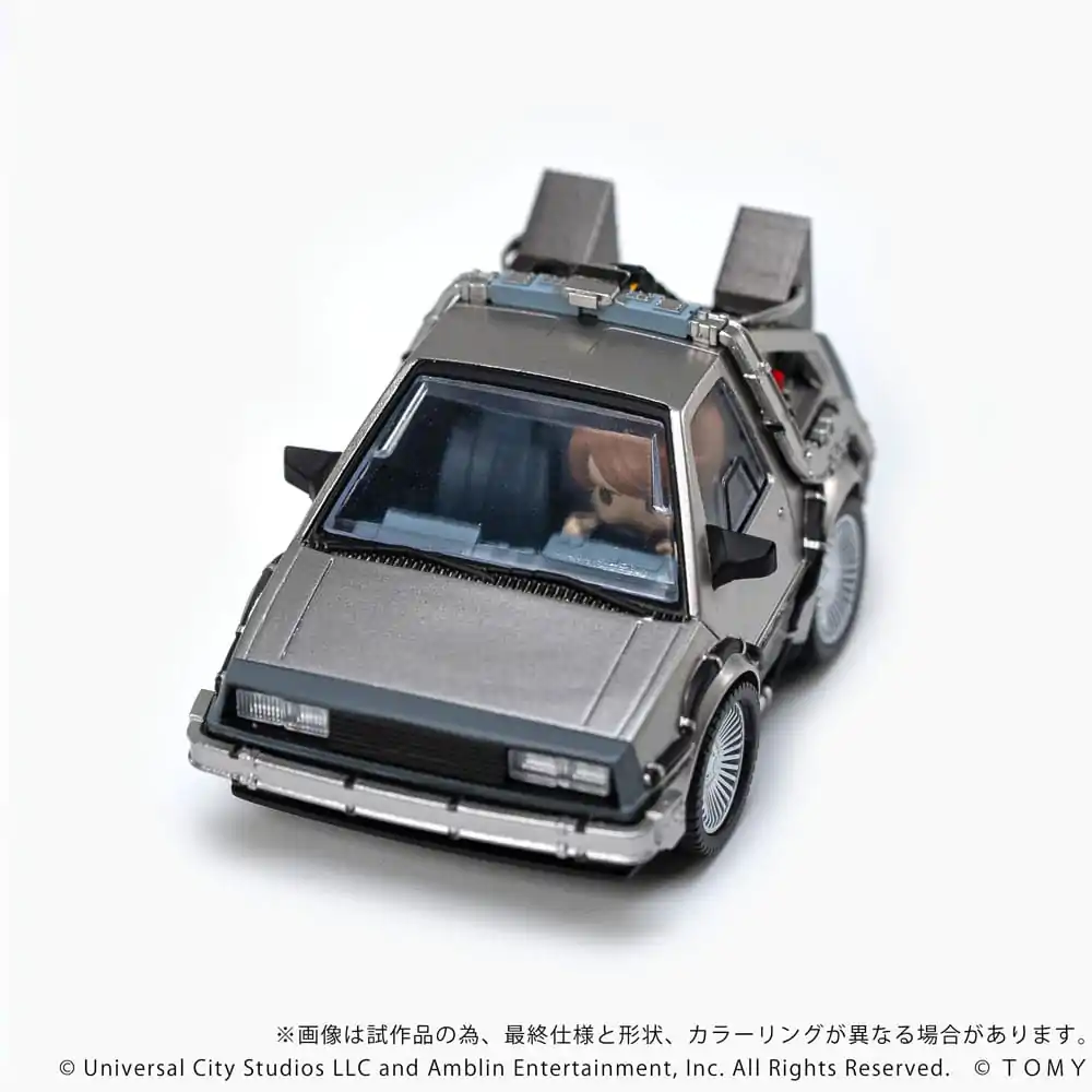 Back to the Future Q-Village Vehicul cu mini-figurine Time Machine 9 cm poza produsului