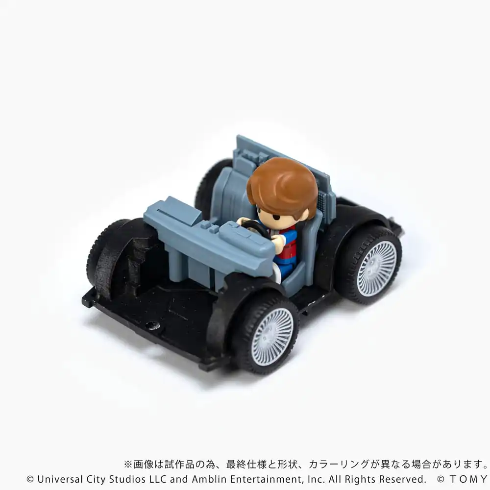 Back to the Future Q-Village Vehicul cu mini-figurine Time Machine 9 cm poza produsului