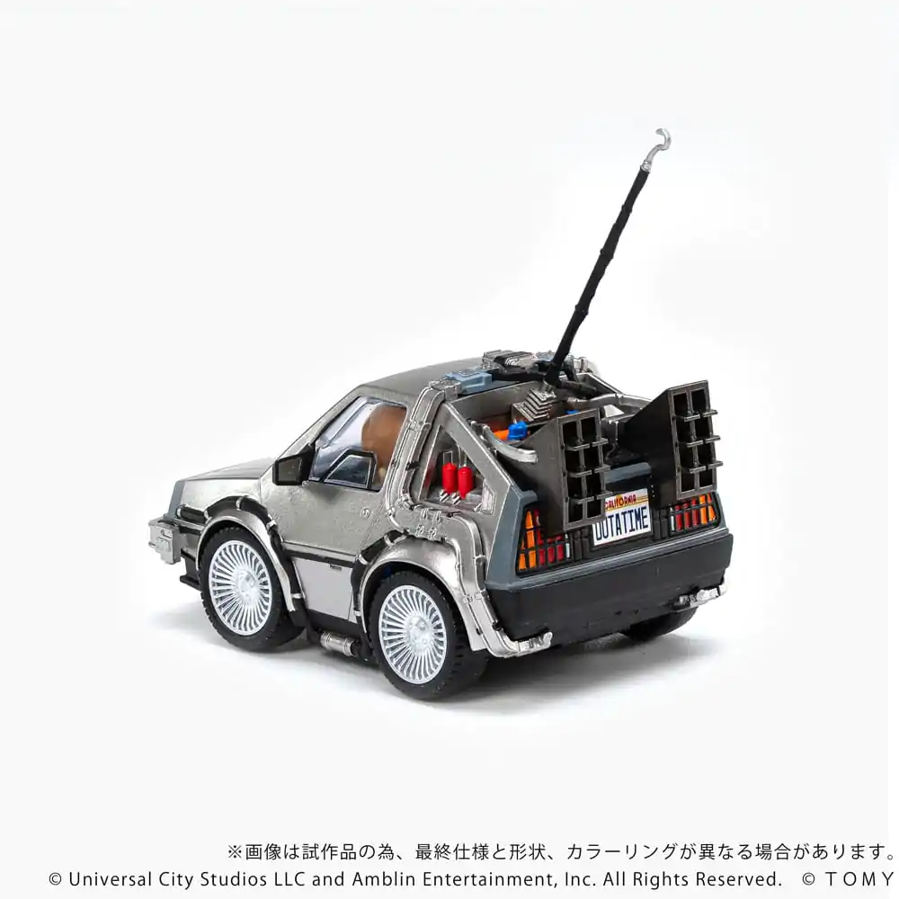 Back to the Future Q-Village Vehicul cu mini-figurine Time Machine 9 cm poza produsului