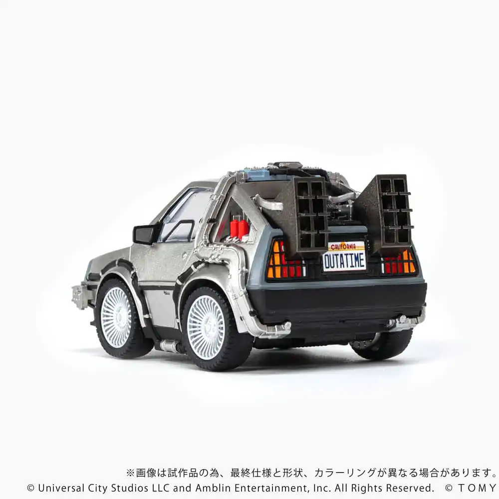 Back to the Future Q-Village Vehicul cu mini-figurine Time Machine 9 cm poza produsului
