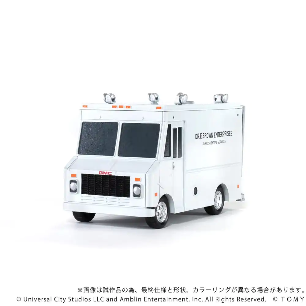 Back to the Future Q-Village Vehicule with mini-figurine Time Machine Deluxe Set 9 cm poza produsului