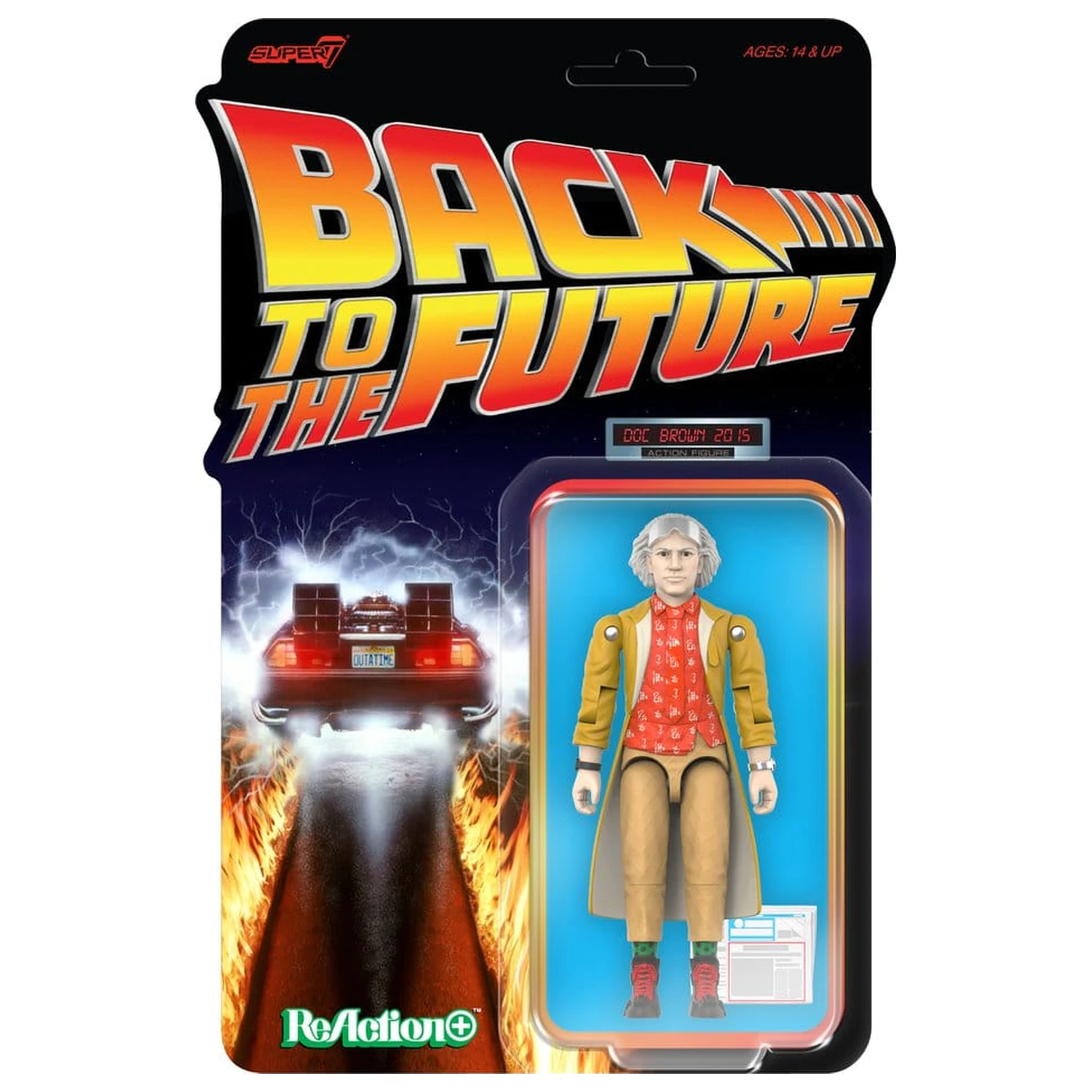 Back to the Future ReAction+ Figurina de actiune Valul 02 Dr. Emmett Brown (2015) poza produsului