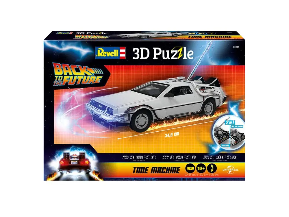 Puzzle 3D Mașina Timpului Back to the Future poza produsului
