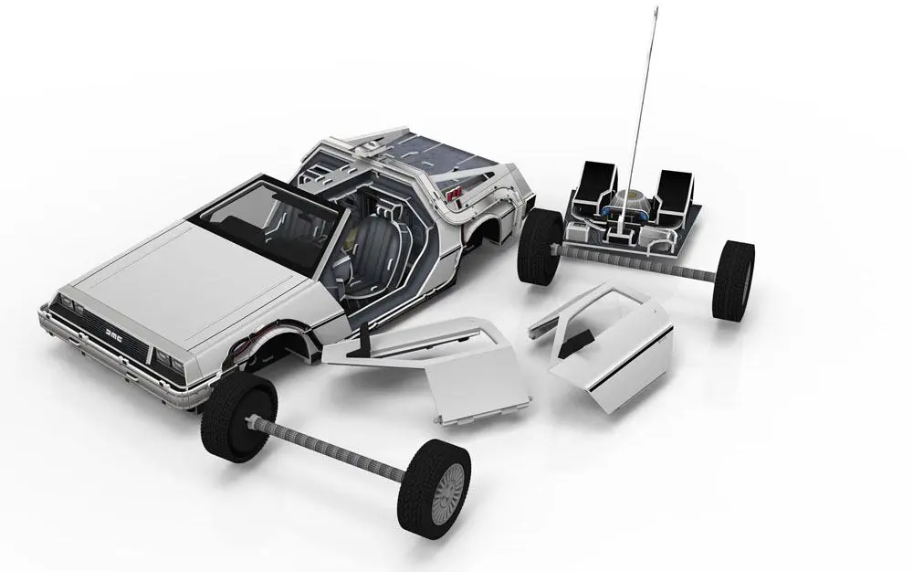 Puzzle 3D Mașina Timpului Back to the Future poza produsului
