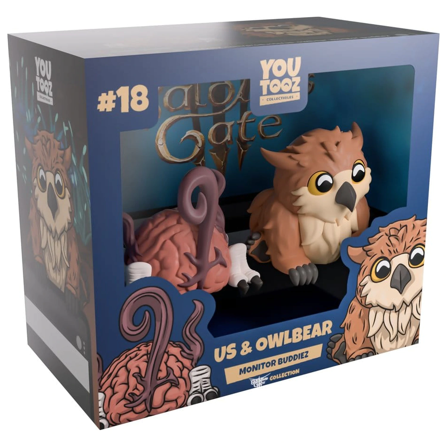 Baldur's Gate 3 Figurine din vinil Us & Owlbear 4 cm poza produsului