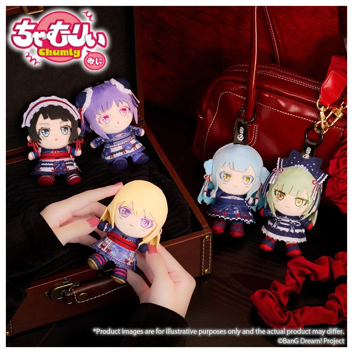 BanG Dream! Chamuri Mini jucarie de plus breloc Ave Mujica Senbi Toryo Ver. Oblivionis 10 cm poza produsului