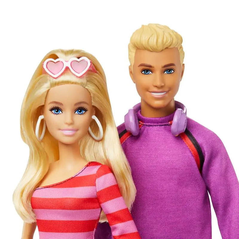 Barbie pack 2 papusi Barbie si Ken Skaters poza produsului