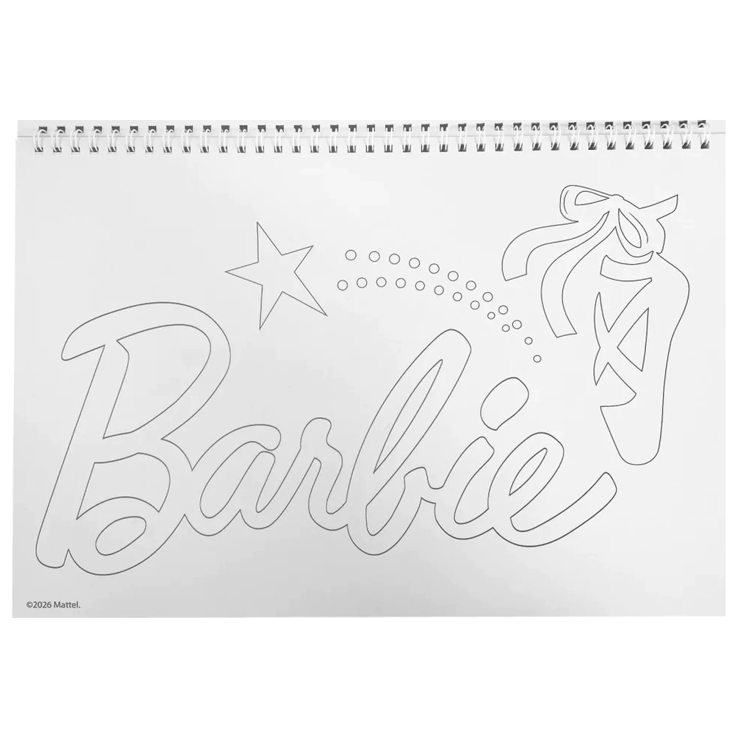 Barbie Ballerina A4 Spiral Sketchbook 40 file cu Stickere poza produsului