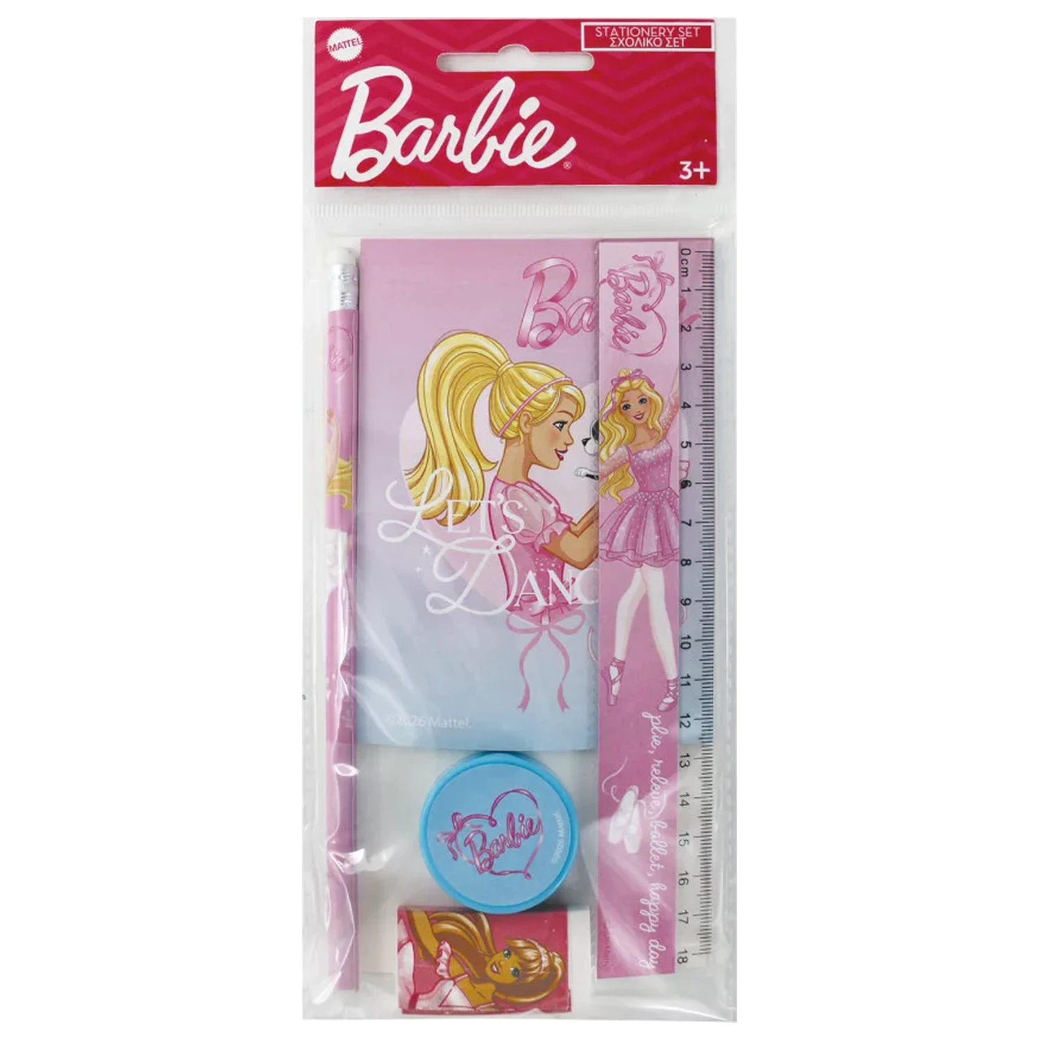 Barbie Ballerina Set de papetărie 5 piese poza produsului