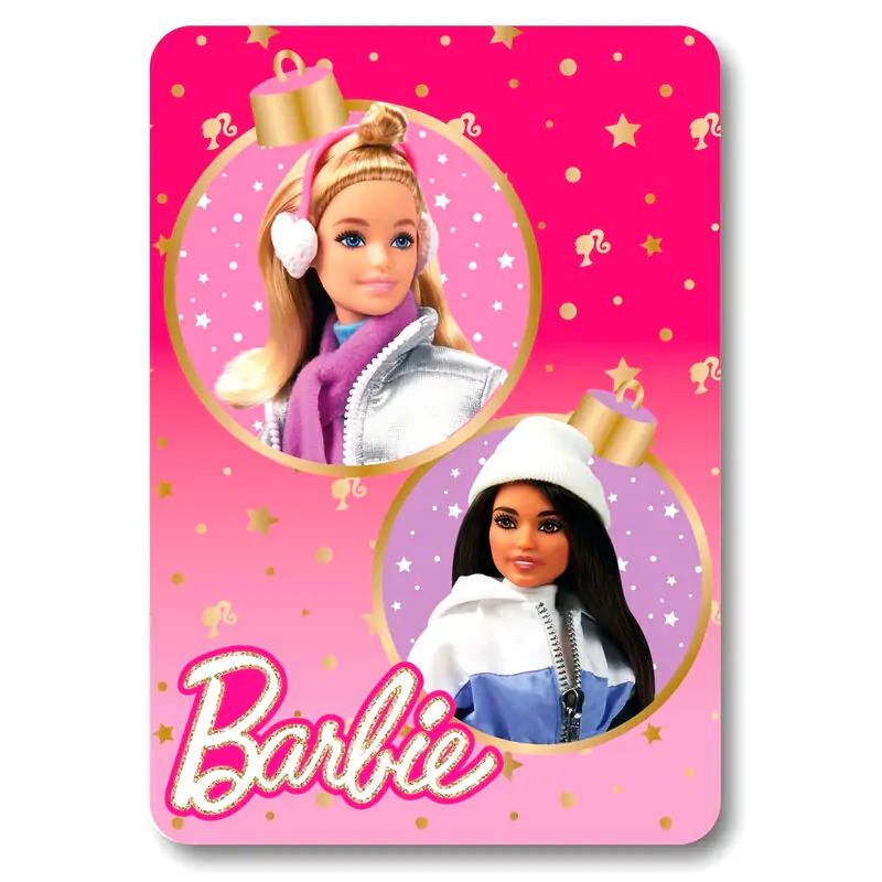 Barbie Christmas patura polar poza produsului