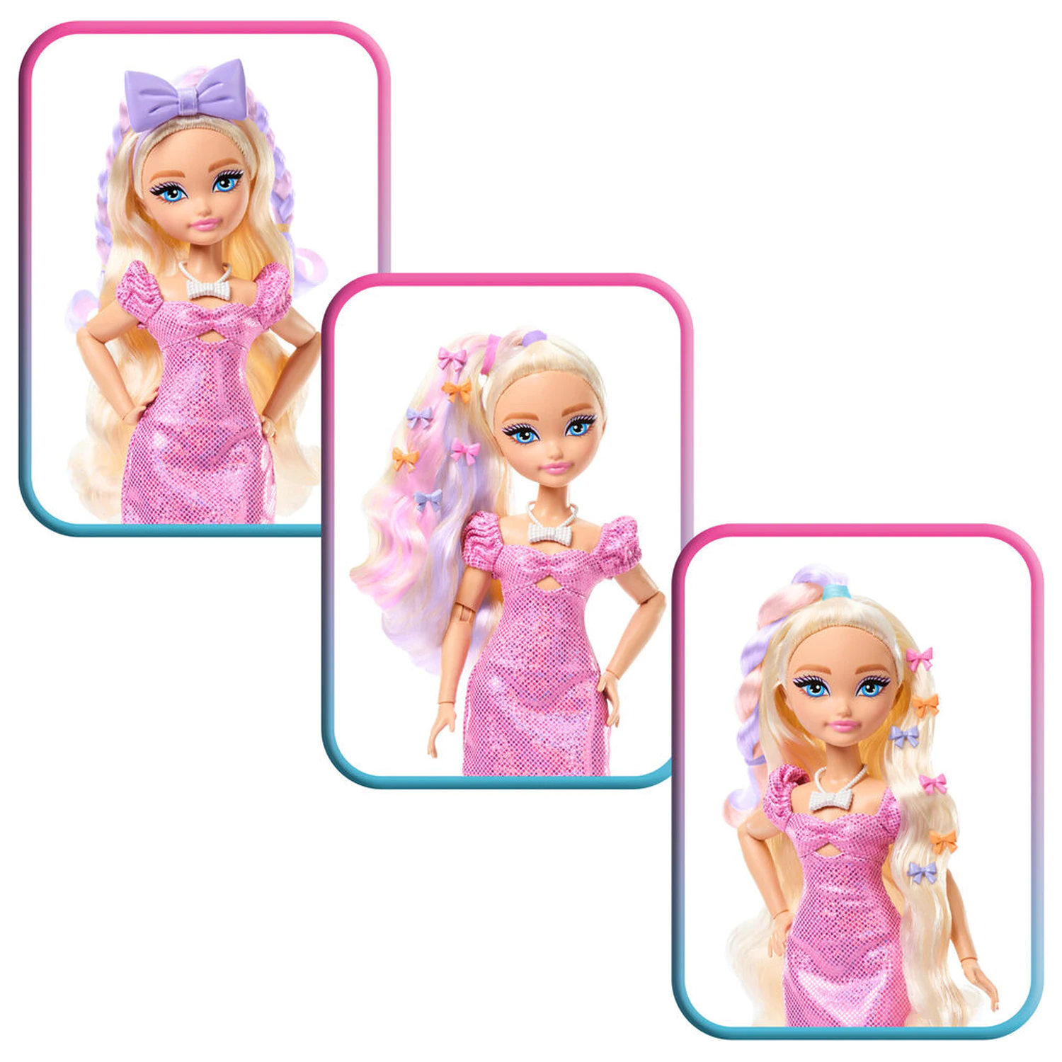 Barbie Dream Besties Hair salon papusa poza produsului