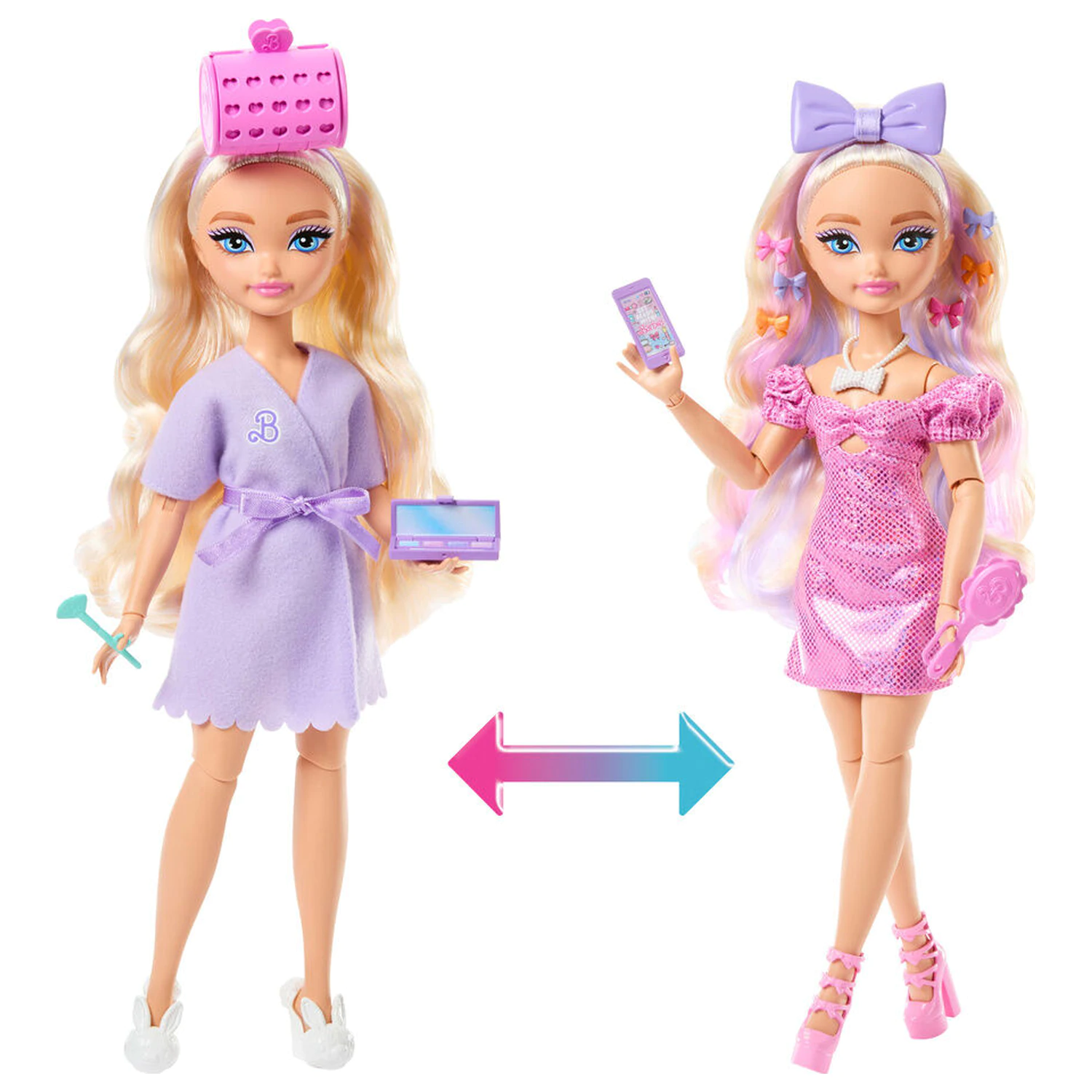 Barbie Dream Besties Hair salon papusa poza produsului