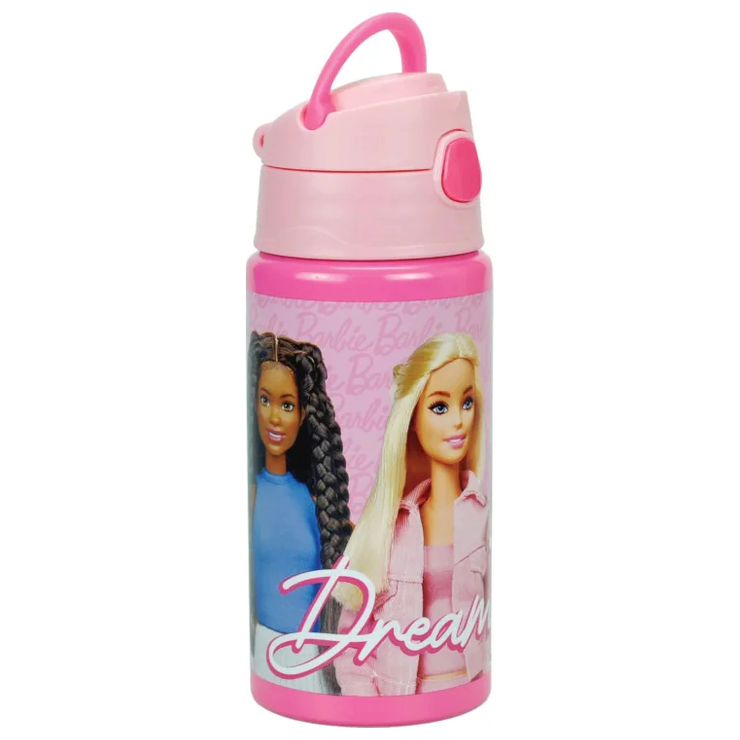 Barbie Dream Team Sticla cu pai din aluminiu cu suport 500 ml poza produsului