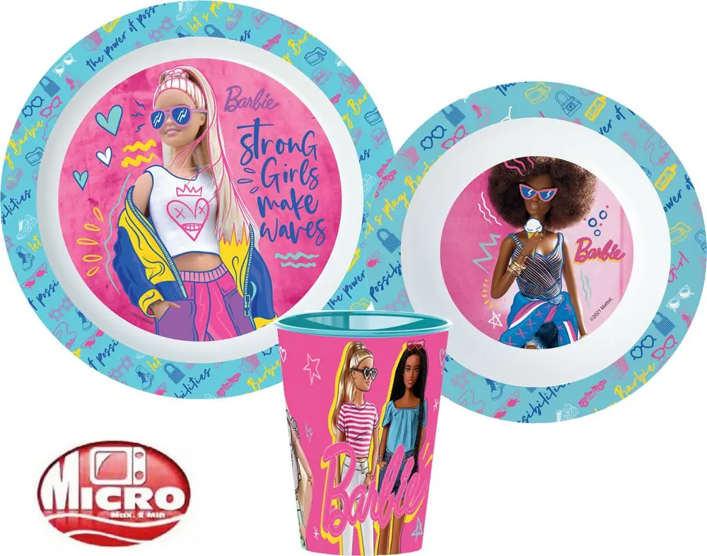 Barbie Set de vesela, Micro Plastic Set poza produsului