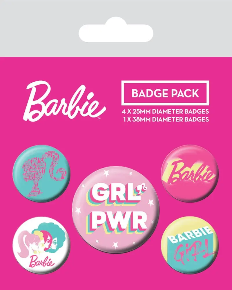 Barbie Pin-Back Butoane set de 5 Girl Power poza produsului