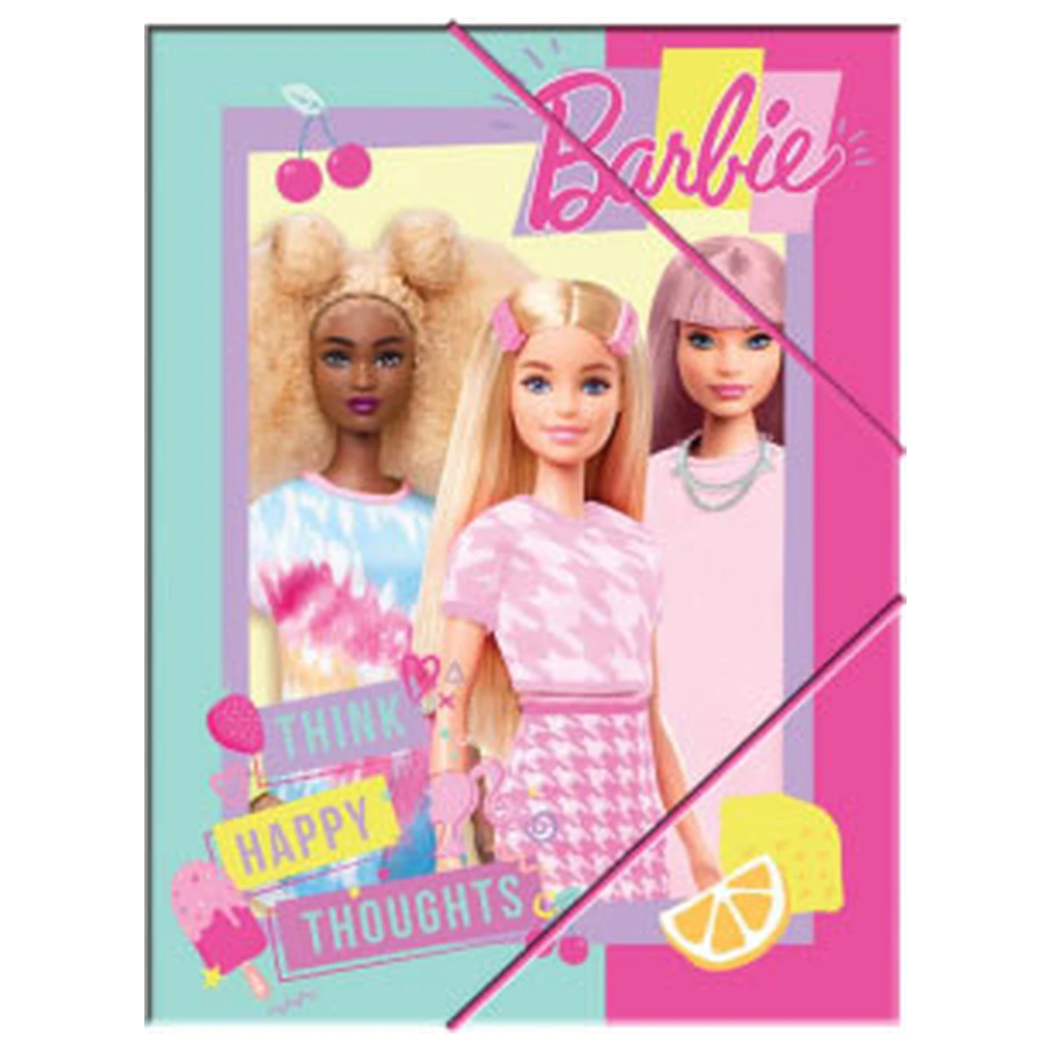 Barbie Happy Thoughts A/4 dosar cu elastic poza produsului