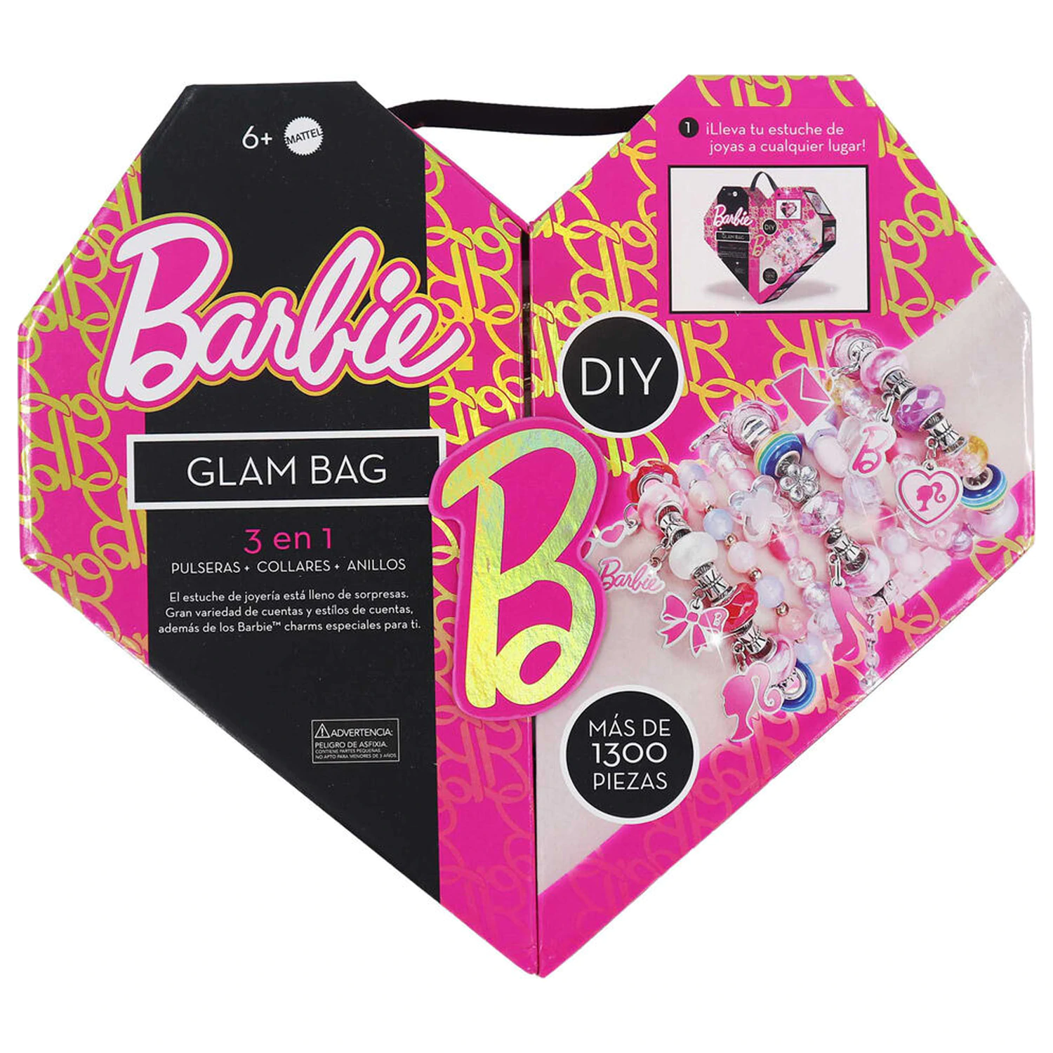 Barbie heart jewellery box set poza produsului