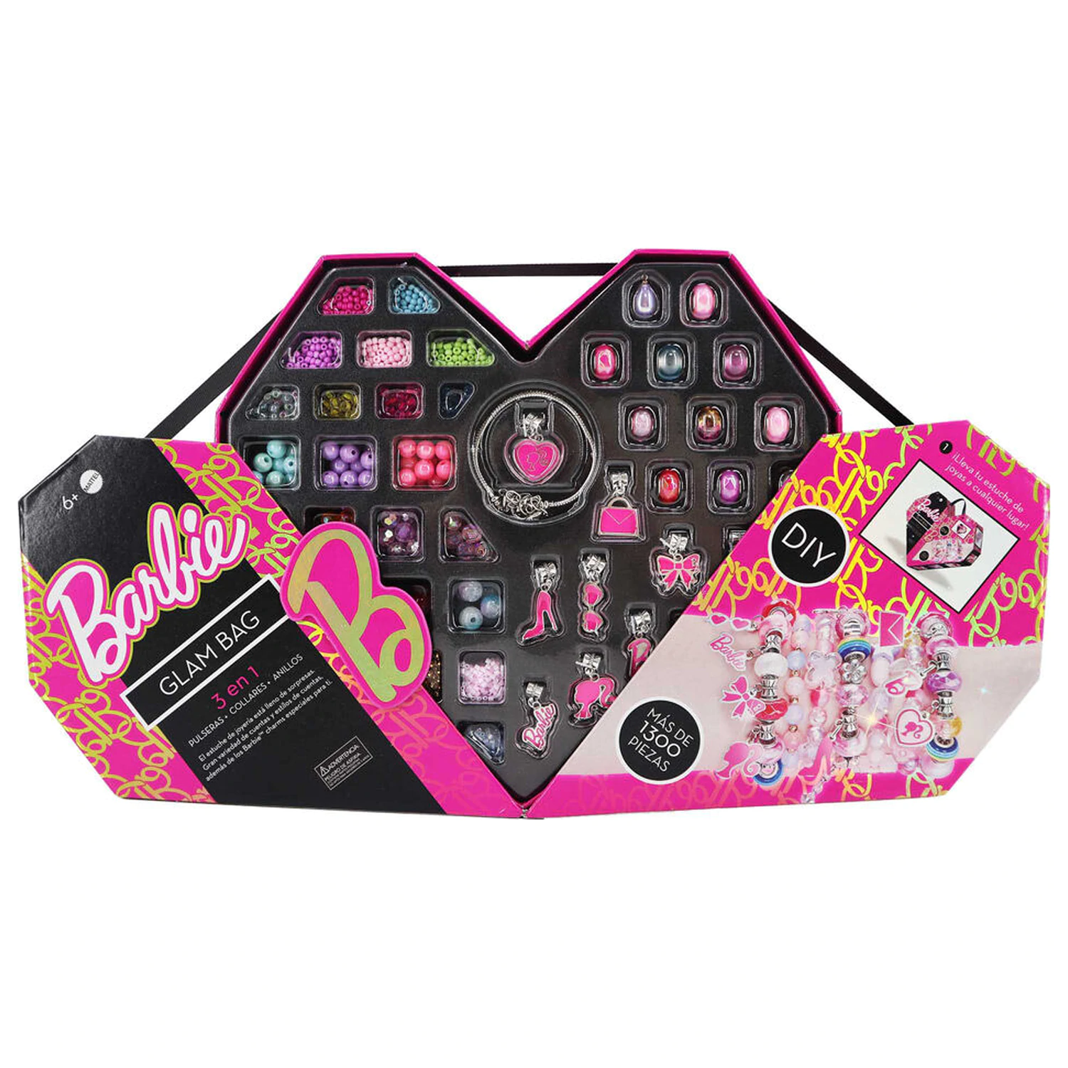 Barbie heart jewellery box set poza produsului