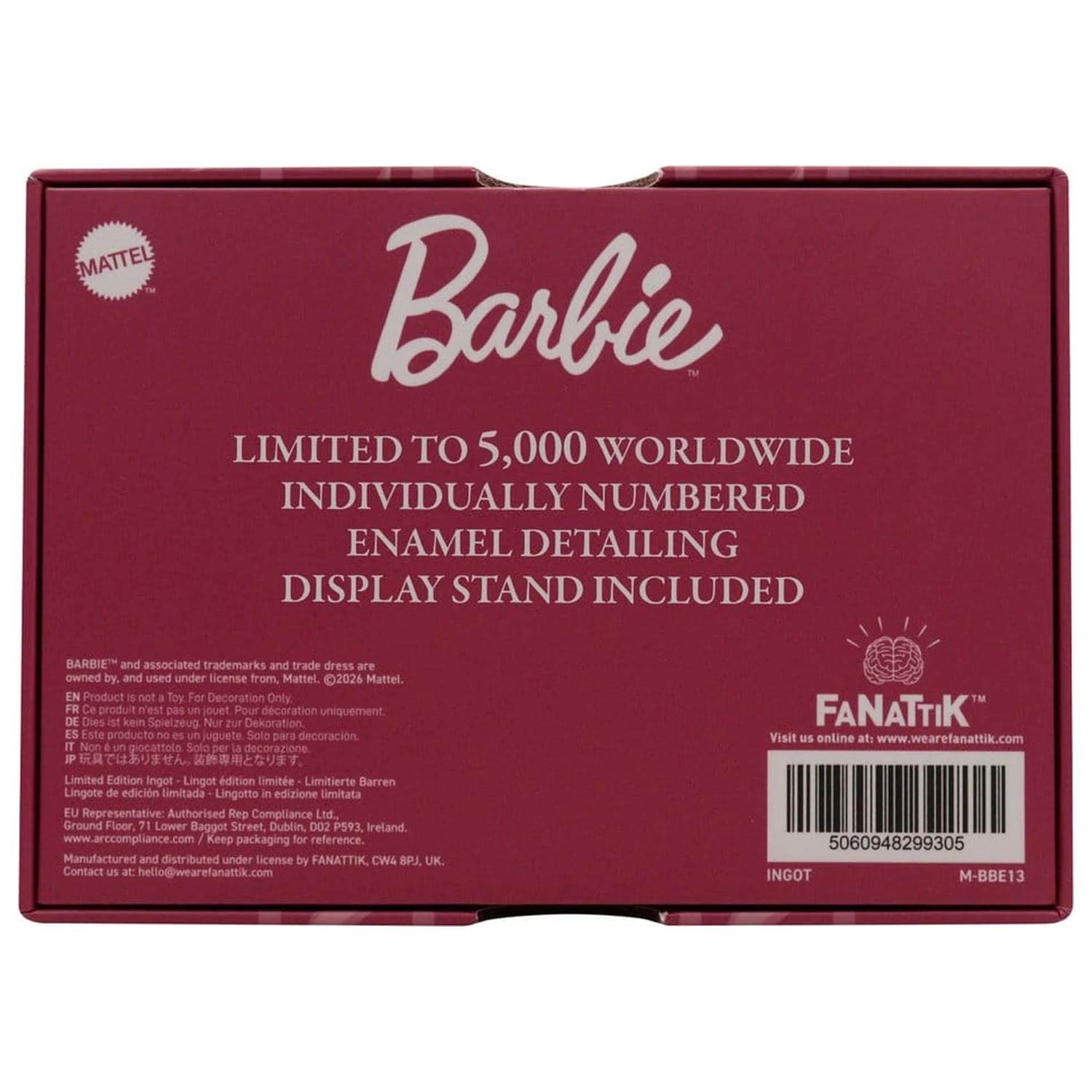 Barbie Ingot Spargator de Nuci Editie Limitata poza produsului