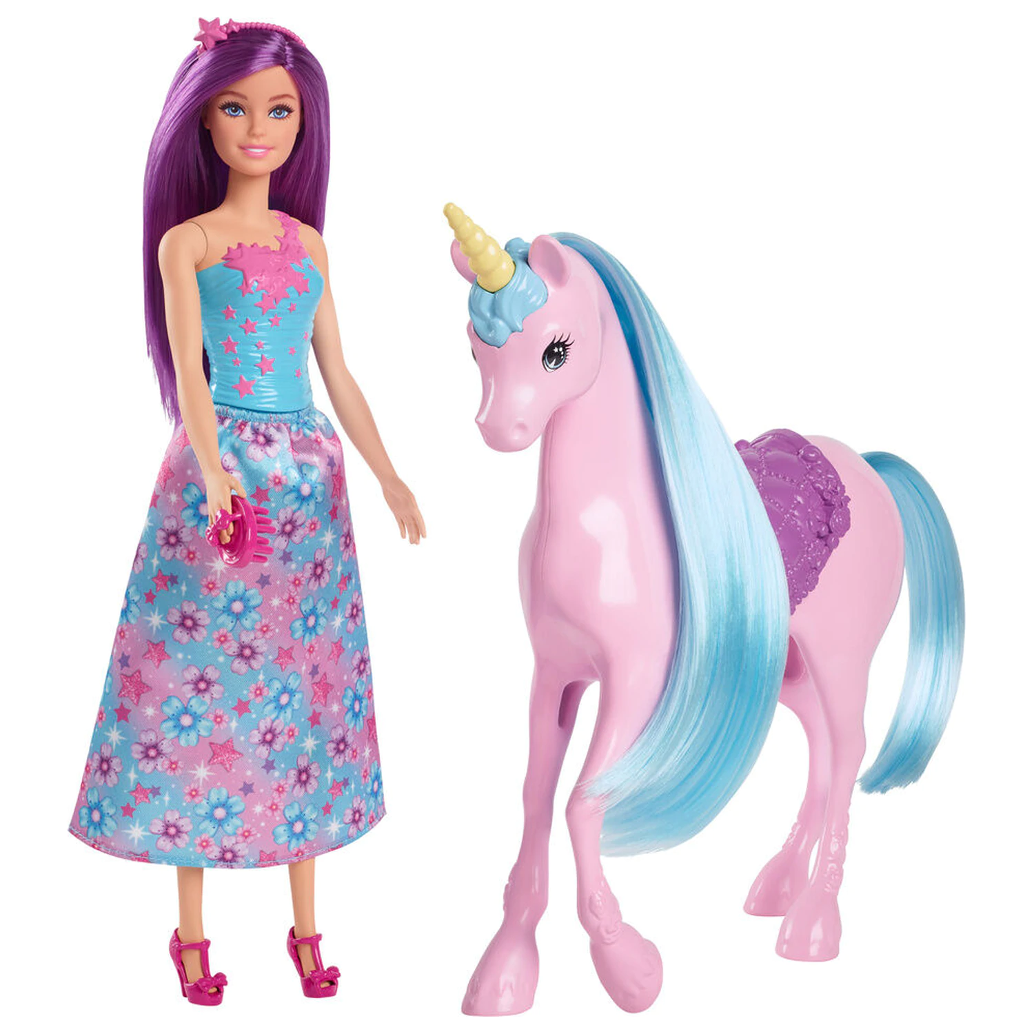 Papusa Barbie si unicornul ei poza produsului