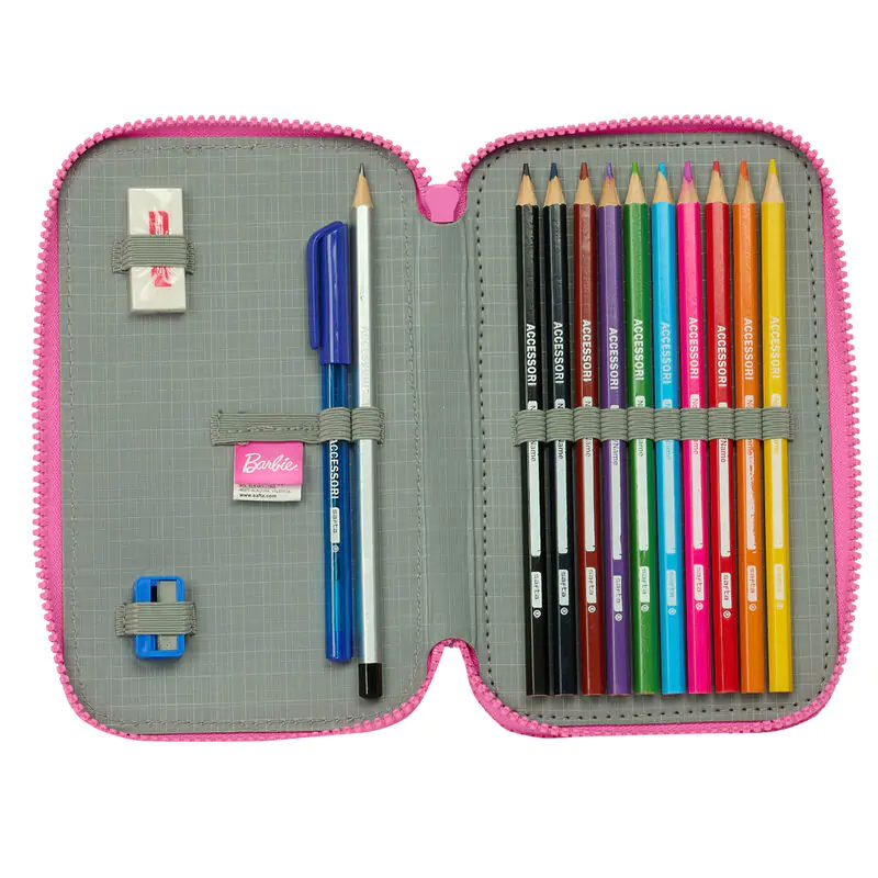 Barbie Love etui dublu pentru creioane 28 buc poza produsului