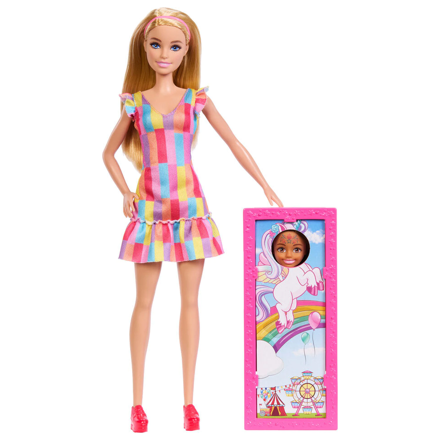 Barbie pack 2 papusi statie de machiaj poza produsului