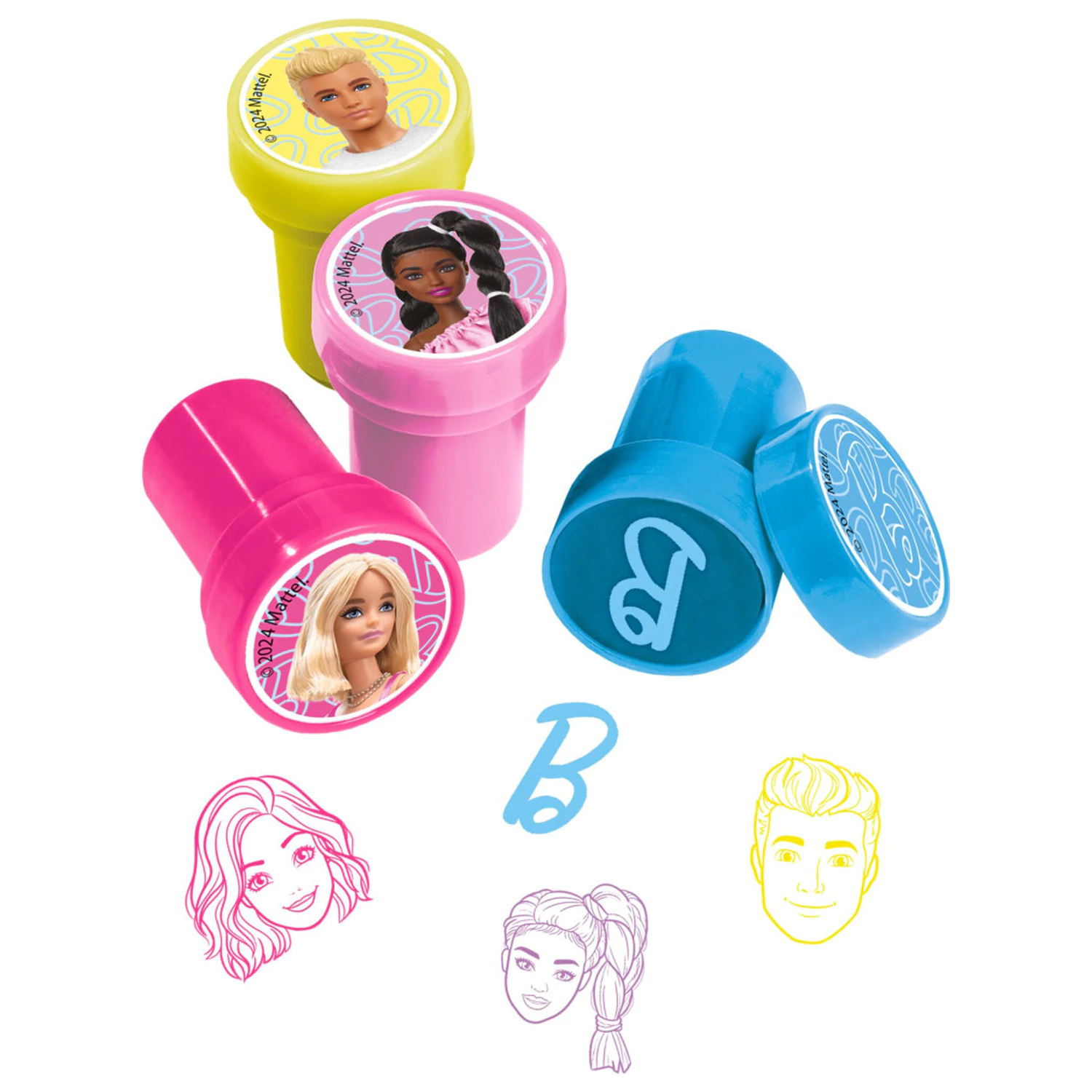 Barbie Malibu Stamper Set 12 buc poza produsului